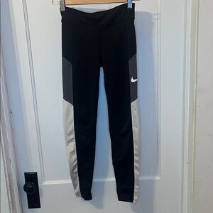 Nike Kids Black and White Leggings